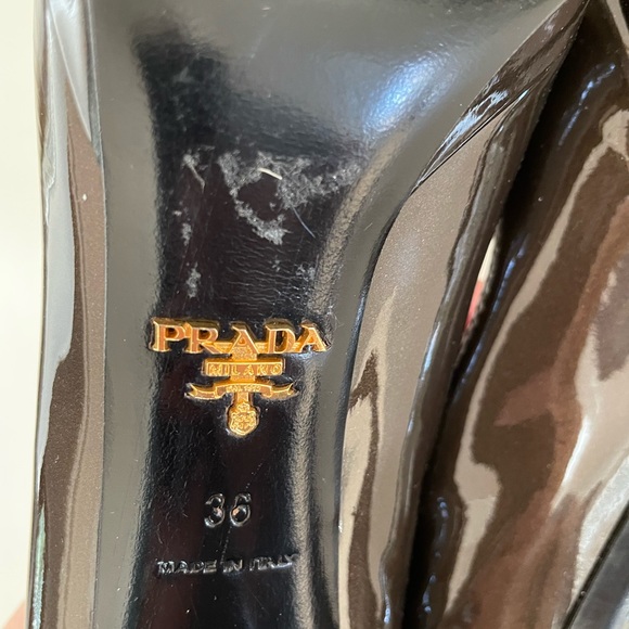 Prada | Patent Leather Pumps - Shimmer Brown - size EU 36 - Picture 7 of 16